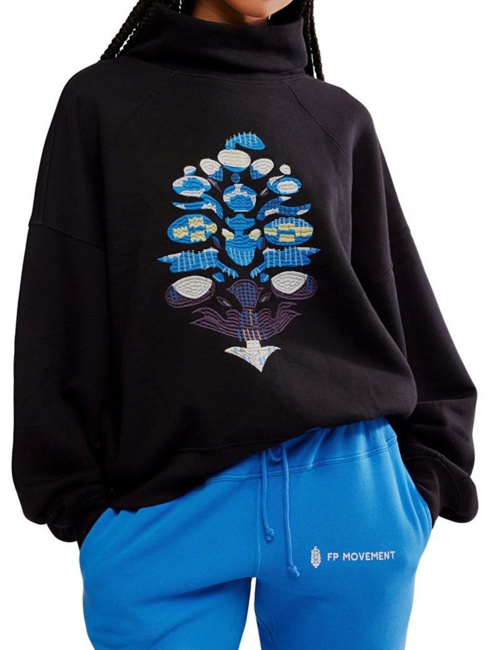 FP Movement On Your Mark Logo Embroidered French Terry Sweatshirt | XS/S/M